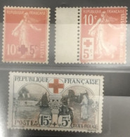 France. Lot Croix Rouge  N°146, 147 Et 156  Neuf Sans Charnière. - Neufs