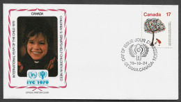 CANADA FDC COVER - 1979 International Year Of The Child SET FDC (FDC79#07) - Briefe U. Dokumente