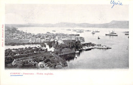 GRECE - Corfou - Panorama - Flotte Anglaise - Carte Postale Ancienne - Griechenland