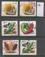 USA 2006 Crops Of The Americas - COIL - SC.#4003/7 - Cpl 5v Set VFU + Coil Plate Number In VFU Condition !!!! - Strips & Multiples