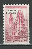 Frankreich Yv 16, Mi Europarat 1 O - Used