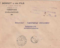 MADAGASCAR - Taxe Perçue 2 Censurée - Lettres & Documents