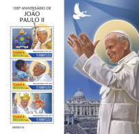 Guinea Bissau 2020, John Paul II, 4val In BF - Popes