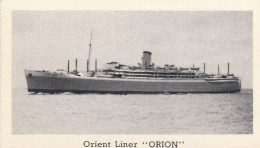 16 Orion, Orient  Line - Steam Ships 1939 - Murray's Cigarette Card - RP - Otras Marcas