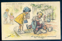 Cpa Illustrateur Germaine Bouret -- Le Raccomodeur De Porcelaine    LANR98 - Bouret, Germaine