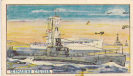 50 A Submarine Cruiser - The Story Of Ships 1939 - Murray's Cigarette Card - RP - Otras Marcas