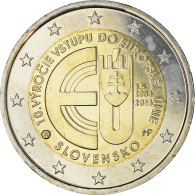 Slovaquie, 2 Euro, 10ème Anniversaire De L Adhesion à L' UE, 2014, Kremnica - Slovaquie