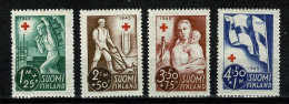 Finland 1945  Yv 278/81**, Facit 295/98**, MNH (2 Scans) Tweede Keus / Second Choix - Nuevos