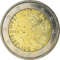 Finlande, 2 Euro, Jean Sibelius, 2015, Vantaa, SPL+, Bi-Metallic, KM:New - Finlandía