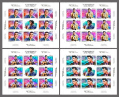 Guinea Bissau 2020, Music, Elvis, 4sheetlets IMPERFORATED - Elvis Presley