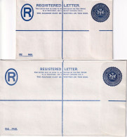 Nigeria - 27 + 28 Kobo Registered Letter Stationery - Both Unused - Nigeria (1961-...)