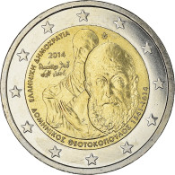 Grèce, 2 Euro, Teotokoupolos, 2014, SPL, Bimétallique - Griekenland