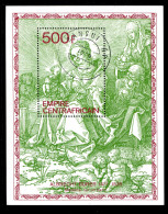 CENTRAFRIQUE 1979, 450e Anniversaire Mort DÜRER, 1 Bloc, Oblitéré / Used. RBcent - Incisioni