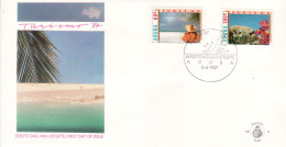 ARUBA 1987  MiNr 32 - 33 FDC - West Indies