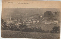 Roybon 38  Carte Circulée Timbrée  Vue Generale Du Village  Sud-Est - Roybon