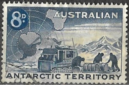 Australian Antarctic Territory 1959 Used Stamp Antarctic Research 8d [WLT1628] - Gebraucht