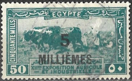 Egypt 1926 Used Stamp Agricultural And Industrial Exhibition Surcharged 5 Milliemes [WLT1629] - Usati