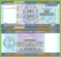 LIBERIA 1000 DOLLARS 2022 P-W43 UNC - Liberia