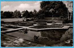 Kornwestheim,Stadtgarten,1959,Bahnpoststempel Schwäbisch Hall-Stuttgart,Zug 2776, - Kornwestheim