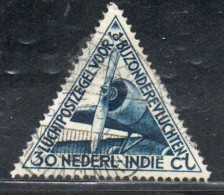 DUTCH INDIA INDIE INDE NEDERLANDS HOLLAND OLANDESE NETHERLANDS INDIES 1933 AIR MAIL AIRMAIL AIRPLANE LUCHTPOST 30c USED - Nederlands-Indië