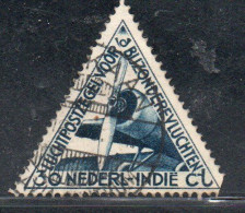 DUTCH INDIA INDIE INDE NEDERLANDS HOLLAND OLANDESE NETHERLANDS INDIES 1933 AIR MAIL AIRMAIL AIRPLANE LUCHTPOST 30c USED - Nederlands-Indië