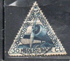 DUTCH INDIA INDIE INDE NEDERLANDS HOLLAND OLANDESE NETHERLANDS INDIES 1933 AIR MAIL AIRMAIL AIRPLANE LUCHTPOST 30c USED - Nederlands-Indië