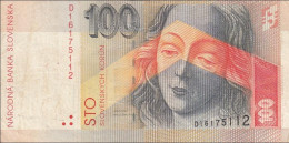 SLOVAKIA 1993 H 100 Crowns Type #1 SLOVAKIA 100 Crowns 1993 Series D 161 BANK PACK From Circulation - Slovakia