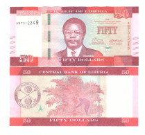 LIBERIA 50 DOLLARS 2016 P-34a UNC - Liberia