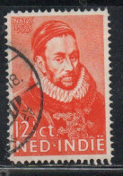 DUTCH INDIA INDIE INDE NEDERLANDS HOLLAND OLANDESE NETHERLANDS INDIES 1933 PRINCE WILLIAM PORTRAIT 12 1/2c USED USATO - Nederlands-Indië