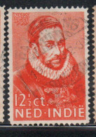 DUTCH INDIA INDIE INDE NEDERLANDS HOLLAND OLANDESE NETHERLANDS INDIES 1933 PRINCE WILLIAM PORTRAIT 12 1/2c USED USATO - Nederlands-Indië