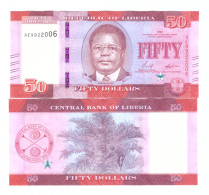 LIBERIA 50 DOLLARS 2022 P-W40 UNC - Liberia