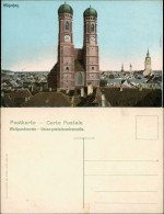 Ansichtskarte München Totale - Frauenkirche 1909 - München