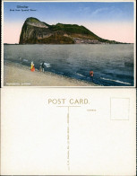 Gibraltar Rock From Spanish Shores Fernansicht Felsen, Vintage Postcard 1910 - Gibraltar