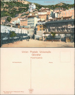 Gibraltar Casemates Barracks Wohnhaus Siedlung Am Hang, Vintage Postcard 1905 - Gibraltar