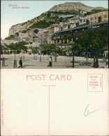 Gibraltar Casemates Barracks, Belebter Stadtteil, Vintage Postcard 1905 - Gibraltar