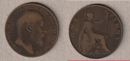 01950) Grossbritannien, 1 Penny 1905, Edward VII - Andere & Zonder Classificatie