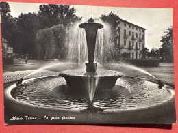 Cartolina - Abano Terme ( Padova ) - La Gran Fontana - 1956 - Padova (Padua)