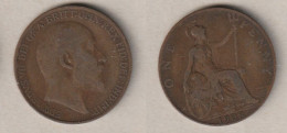 01947) Grossbritannien, 1 Penny 1908, Edward VII - Autres & Non Classés