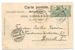 87 - 52 - Carte "Gruss Aus Dorf Pfäfers" - Timbre UPU Cachet 1900 - Briefe U. Dokumente