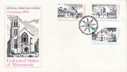 MICRONESIA 1985  MiNr 37 - 39 FDC - Micronésie