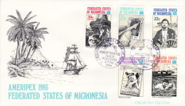 MICRONESIA 1986  MiNr 57 - 61 FDC - Micronésie