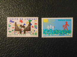 NATIONS-UNIES GENEVE YT  210/211 LES DROITS DE L'ENFANT** - Unused Stamps
