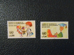 NATIONS-UNIES GENEVE YT  233/234 SCIENCES ET TECHNIQUES** - Unused Stamps