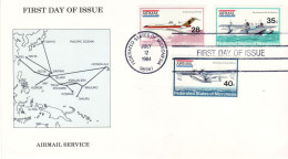 MICRONESIA 1984  MiNr 21 - 23 FDC - Micronésie