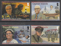 2011 Cayman Islands Famous Islanders Health Midwifes Police Education Complete Set Of 4 MNH - Cayman Islands