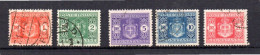 Italy 1945 Set Postage-Due Stamps (Michel P 69/73) Used - Impuestos