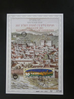 Encart Folder Souvenir Leaf Rotary International Jerusalem Israel 2001 - Cartas & Documentos