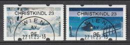 Österreich 2023 Weihnachten Automatenmarken ATM Christkindl 23 Gestempelt - Used Stamps