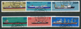 DDR 1982 Ships.used  Michel 2709-14 - Usados