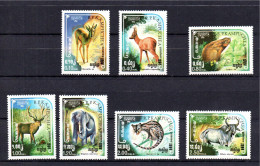 Cambodia 1984 Set Wild Animals Stamps (Michel 613/19) MNH - Cambodja